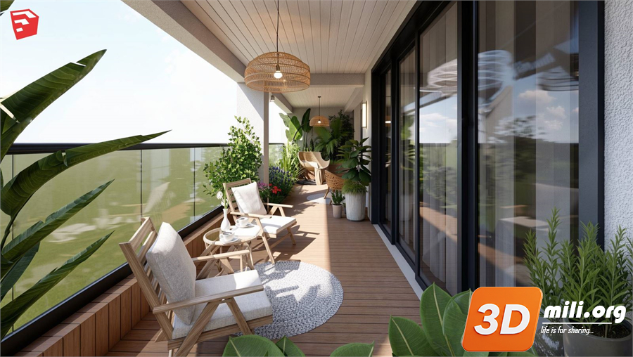 Balcony Skp Files